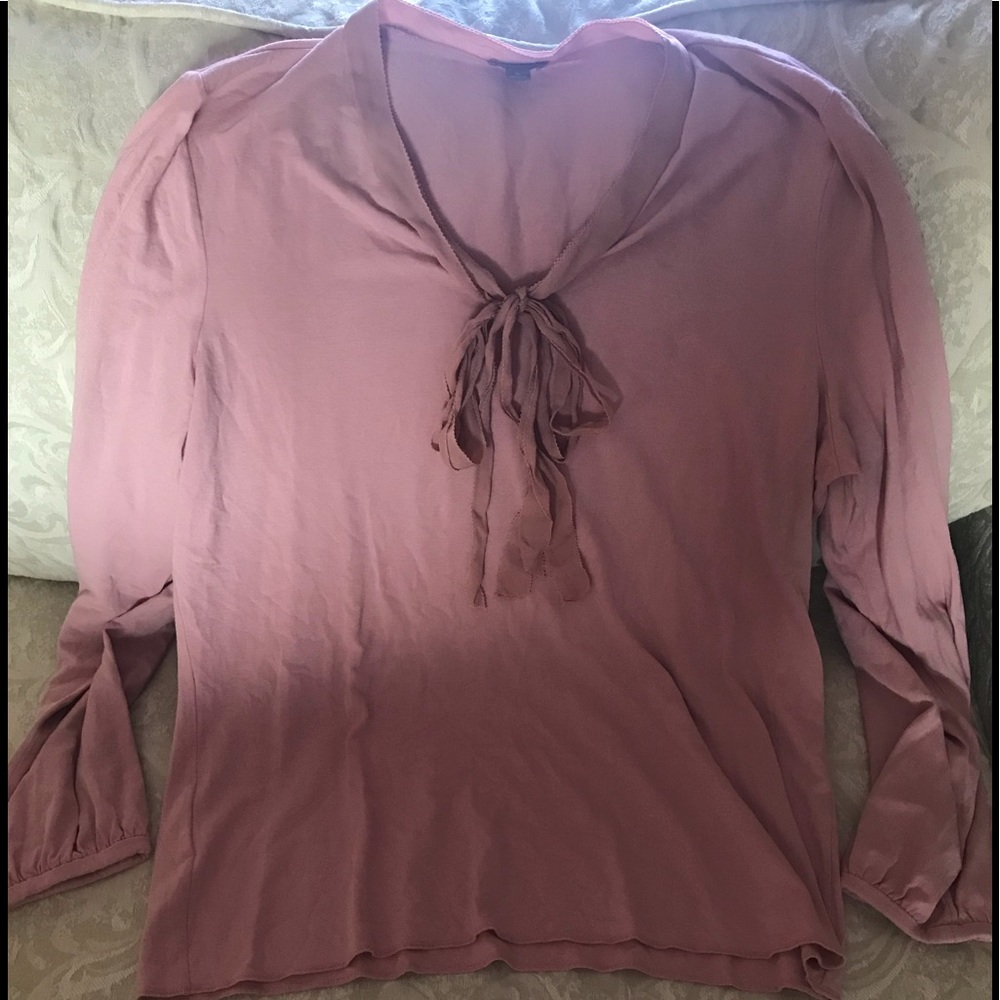 Ann Taylor pussybow blouse XL